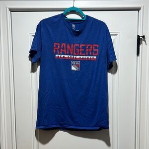 NHL New York Rangers Blue T-Shirt Size Large